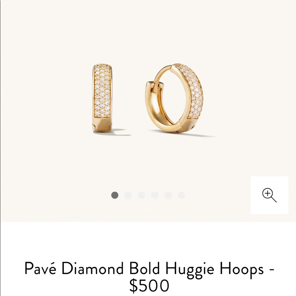 Mejuri pave hoops